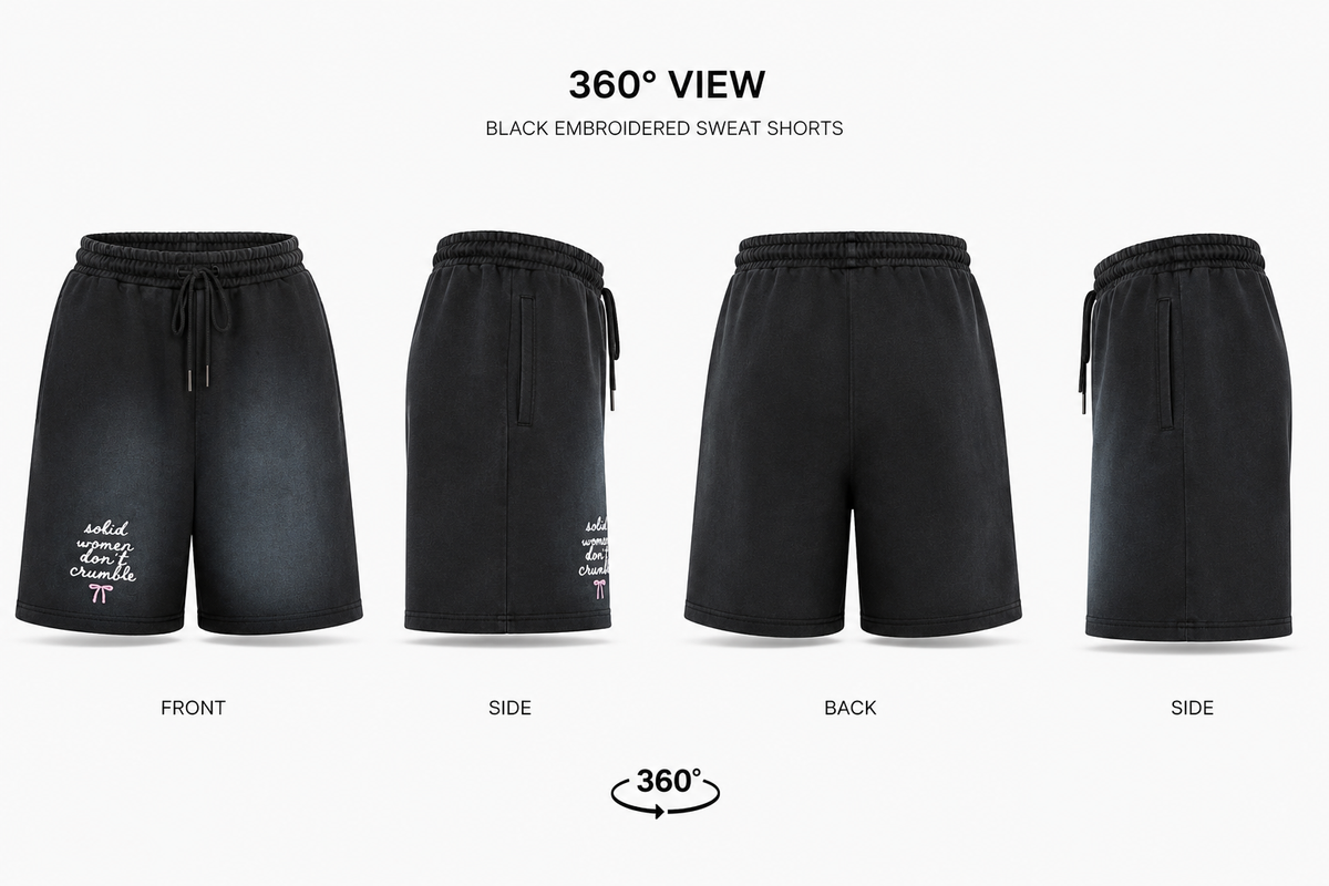 SWDC Embroidered Shorts