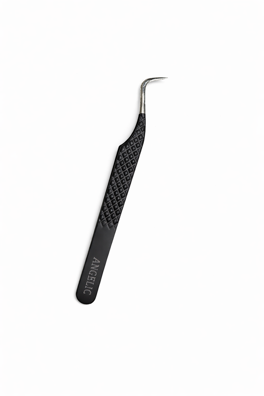 Angelic Curved Fanning Tweezer
