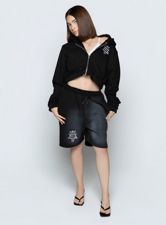 SWDC Embroidered Shorts